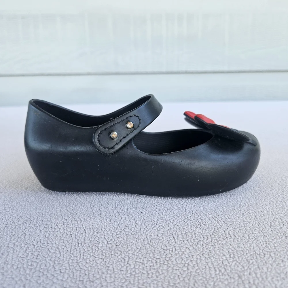 Mini Melissa Ultragirl Disney Twins Mickey Minnie Mouse Mary Jane Black SZ 10